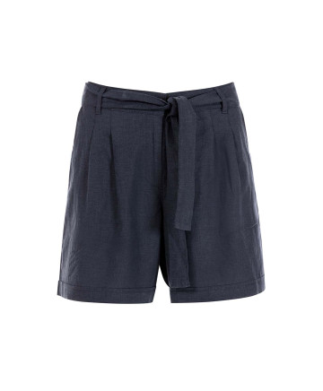 Short fluide bleu marine Femme